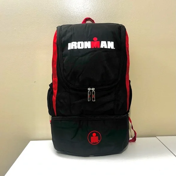 Ironman Triathlon Transition Backpack. NWOT Black/Red - Picture 2 of 13